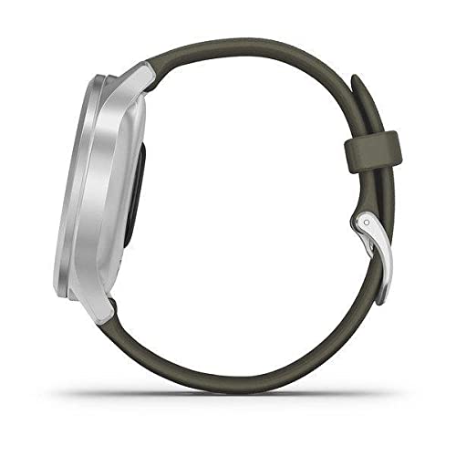 Garmin vivomove Style Silver - Moss Green Band - 010-02240-01 - Image 7