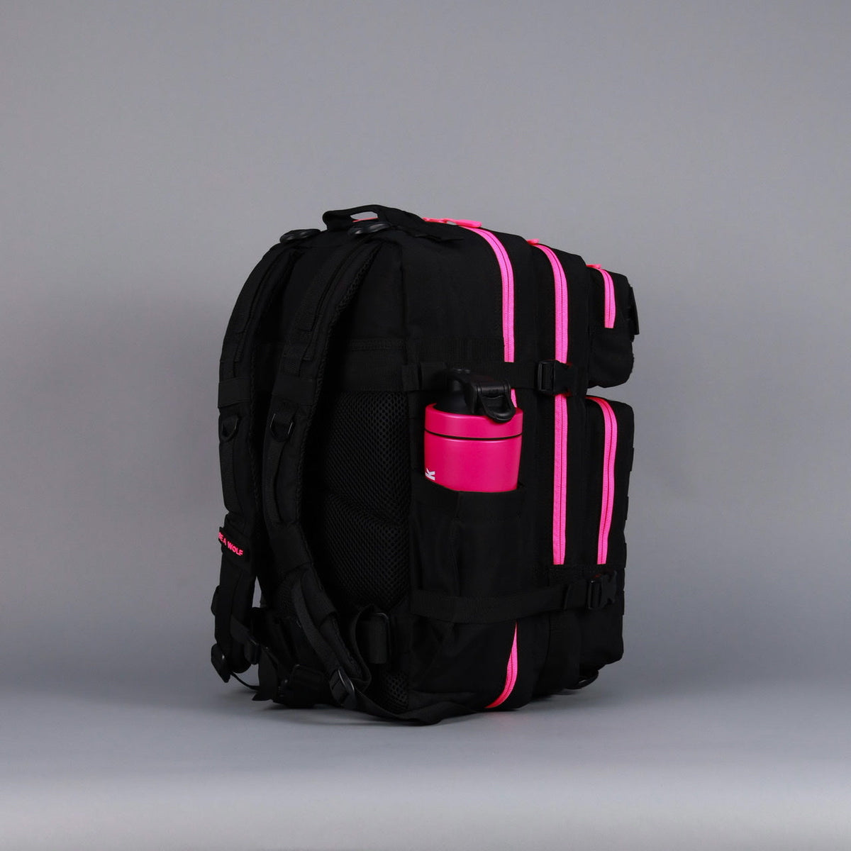 45L Backpack Black Neon Pink - Image 6