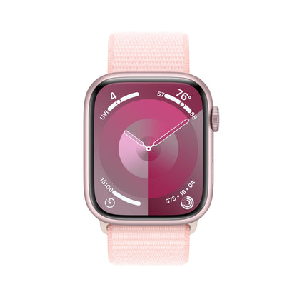 Apple Watch Series 9 (GPS + Cell) 45mm Pink Aluminum Case with Light Pink Sport Loop (Adjustable) - MRMM3LL/A - Image 2