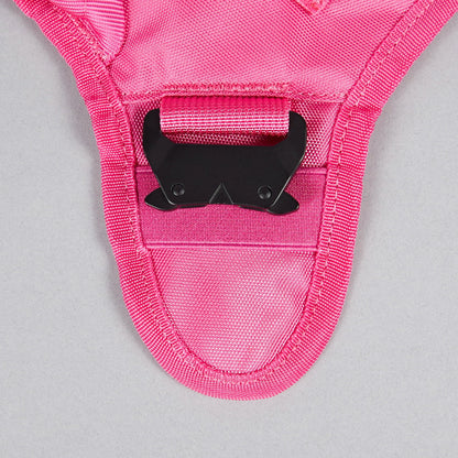 Neon Pink Tactical Dog Vest Harness - Image 16