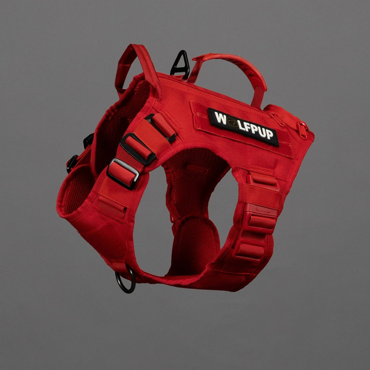 Elite Red Tactical Dog Vest Harness - Image 7