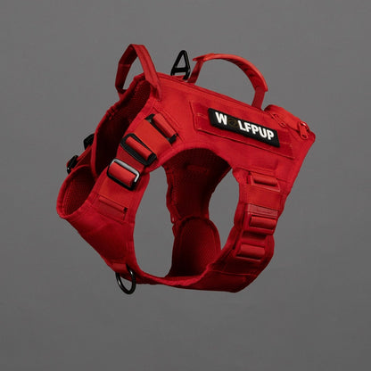 Elite Red Tactical Dog Vest Harness - Image 7