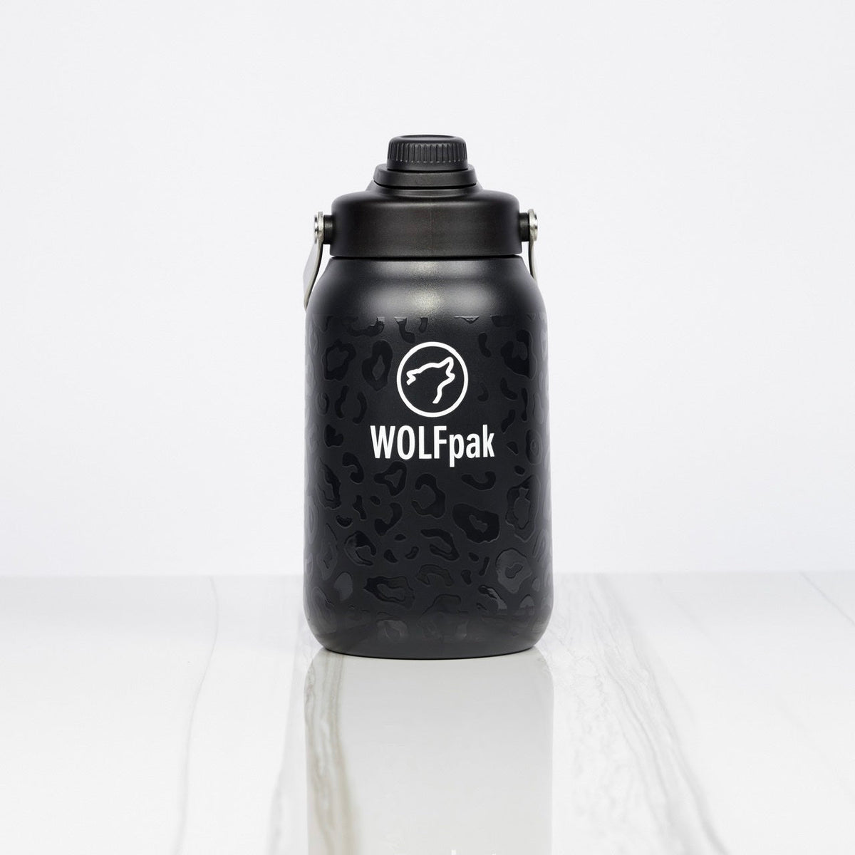 64oz Flask Black Leopard - Image 5