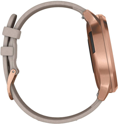 Garmin vivomove HR Premium Watch - Rose Gold with Gray Suede Band - 010-01850-19 - Image 3