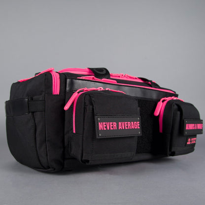 20L Mini Duffle Bag Black Neon Pink - Image 18