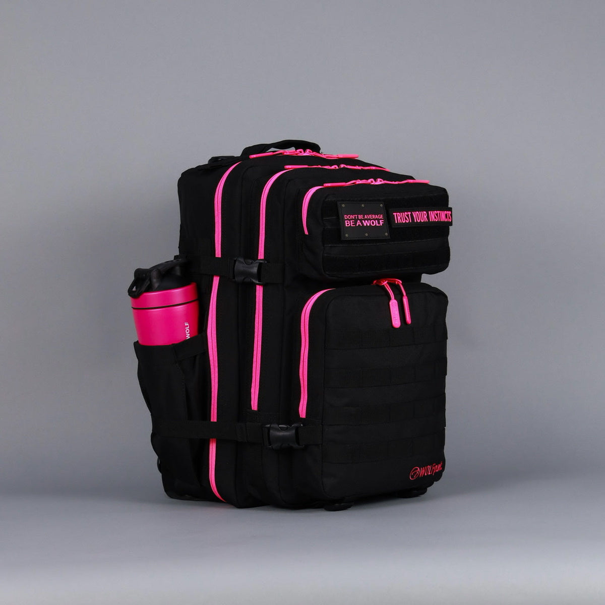 45L Backpack Black Neon Pink - Image 4