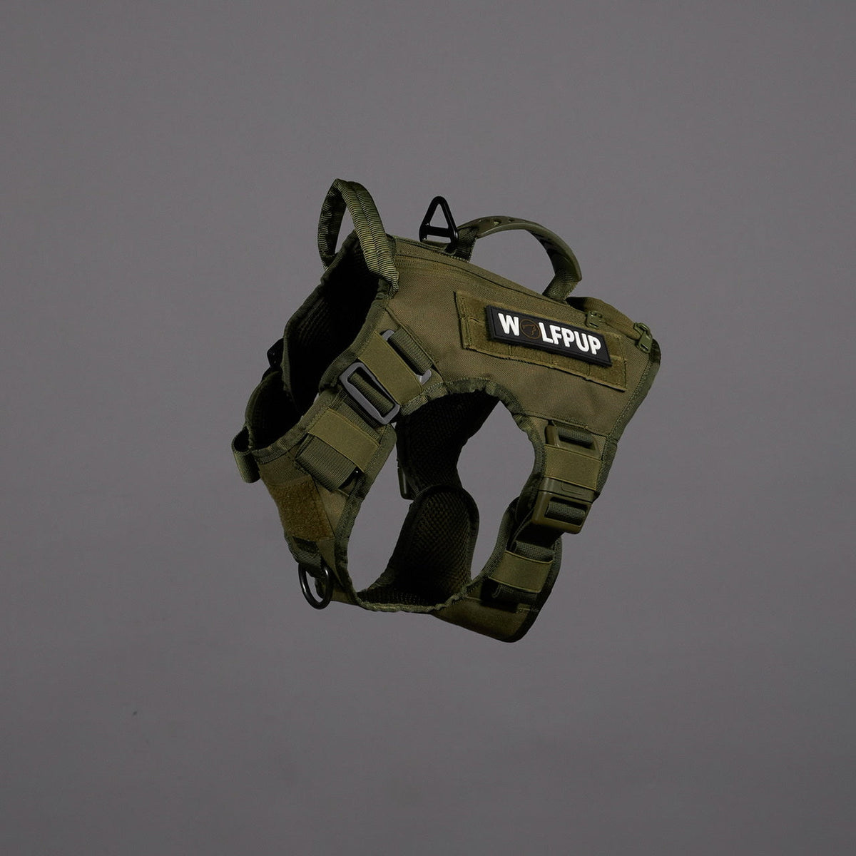 OD Green Tactical Dog Vest Harness - Image 4