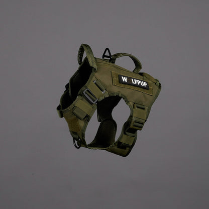 OD Green Tactical Dog Vest Harness - Image 4