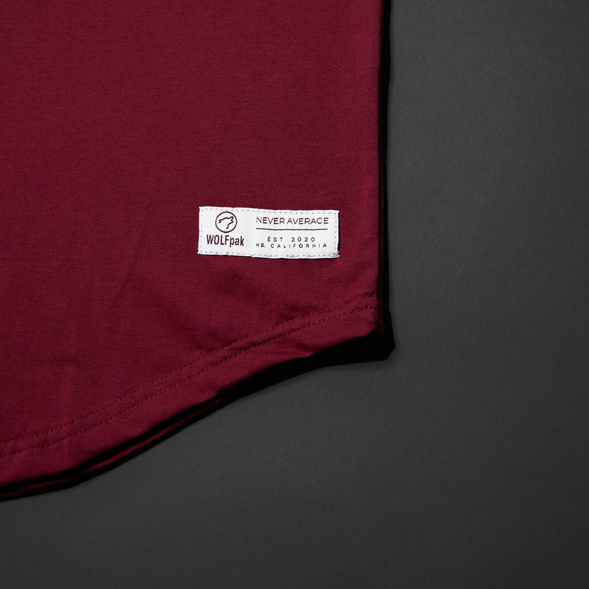 Men's Performance Tank Crimson Red with Off White Border (SALE) - Image 2