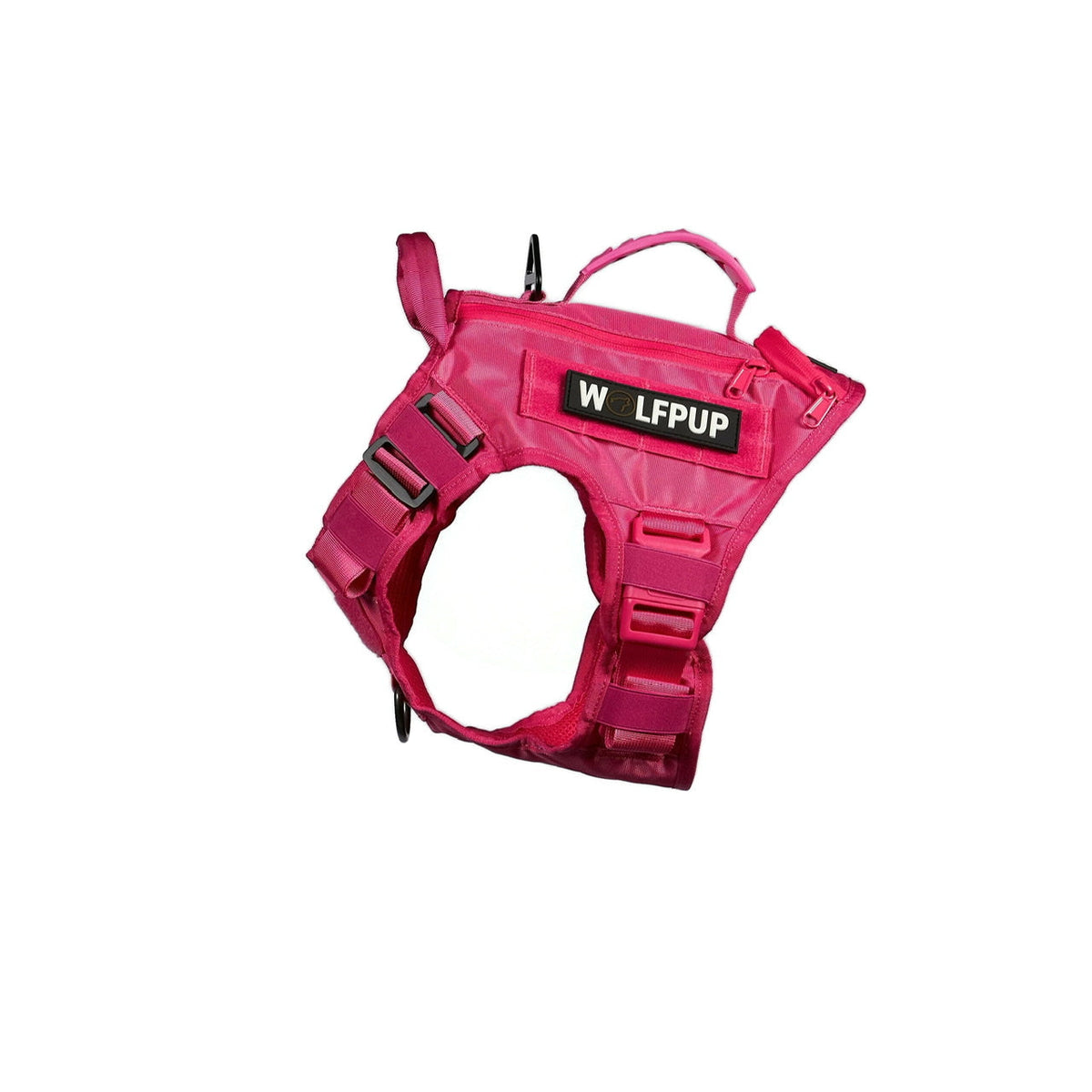 Neon Pink Tactical Dog Vest Harness - Image 2