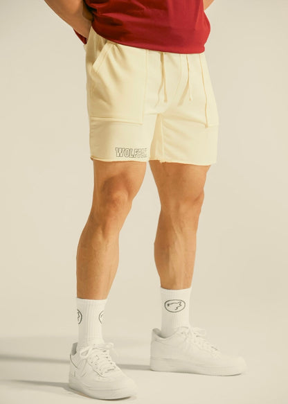 Men's Varsity Shorts Cream - Image 2