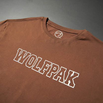 Women's Varsity Cropped Tee Mocha Brown - Image 9