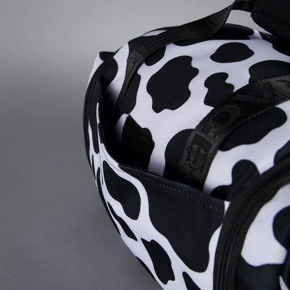 20L Mini Duffle Bag Black White Cow - Image 26