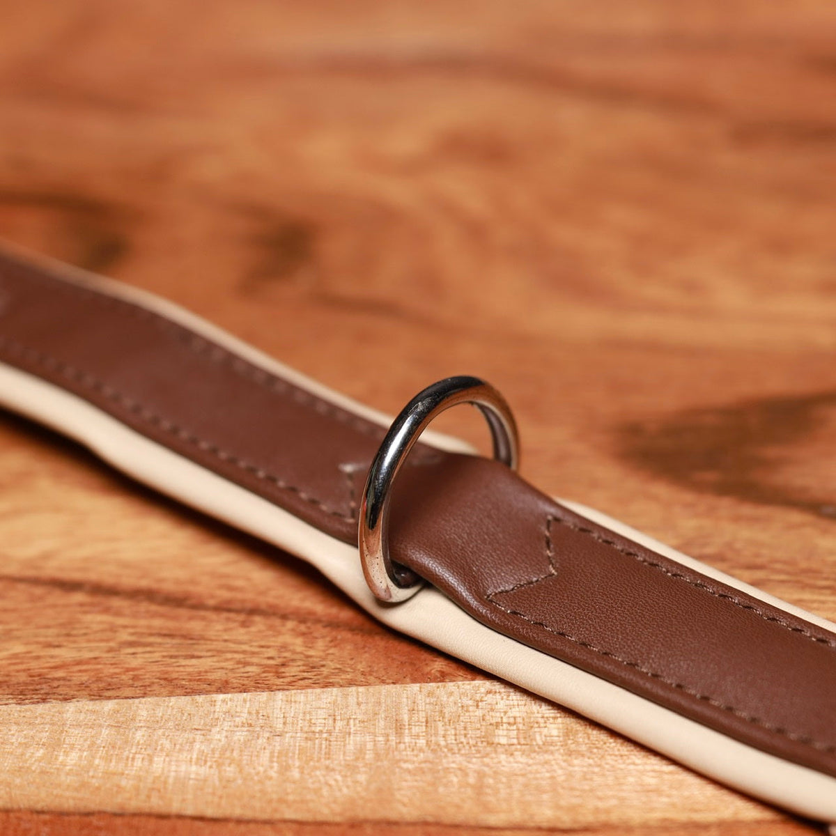 Luxury Dog Collar Sepia Brown & Neutral - Image 4