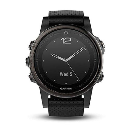 Garmin Fenix 5S Sapphire Smartwatch 42mm - Black with Black Band - 010-01685-10 - Image 2