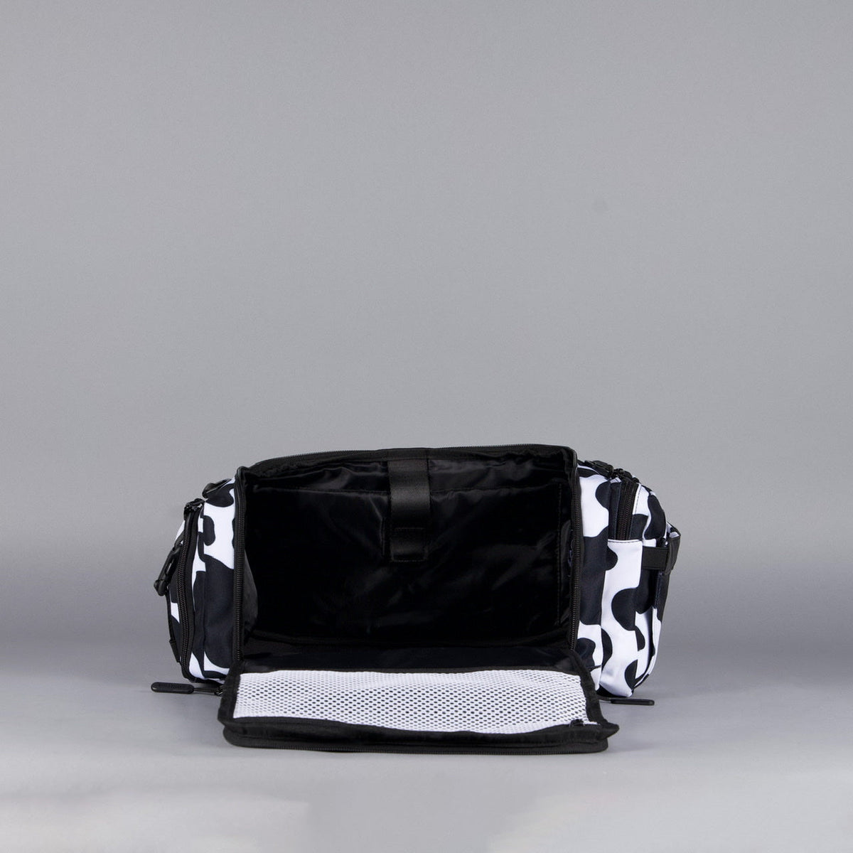 20L Mini Duffle Bag Black White Cow - Image 38