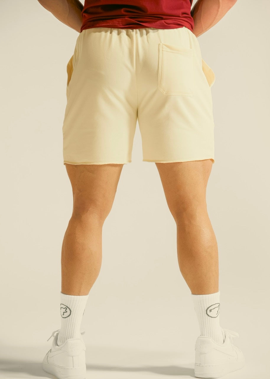 Men's Varsity Shorts Cream - Image 3
