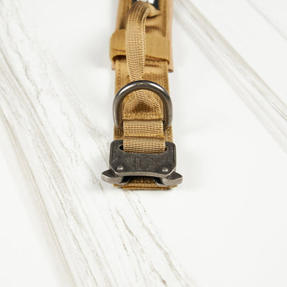 Tactical Nylon Dog Collar Khaki - Image 4