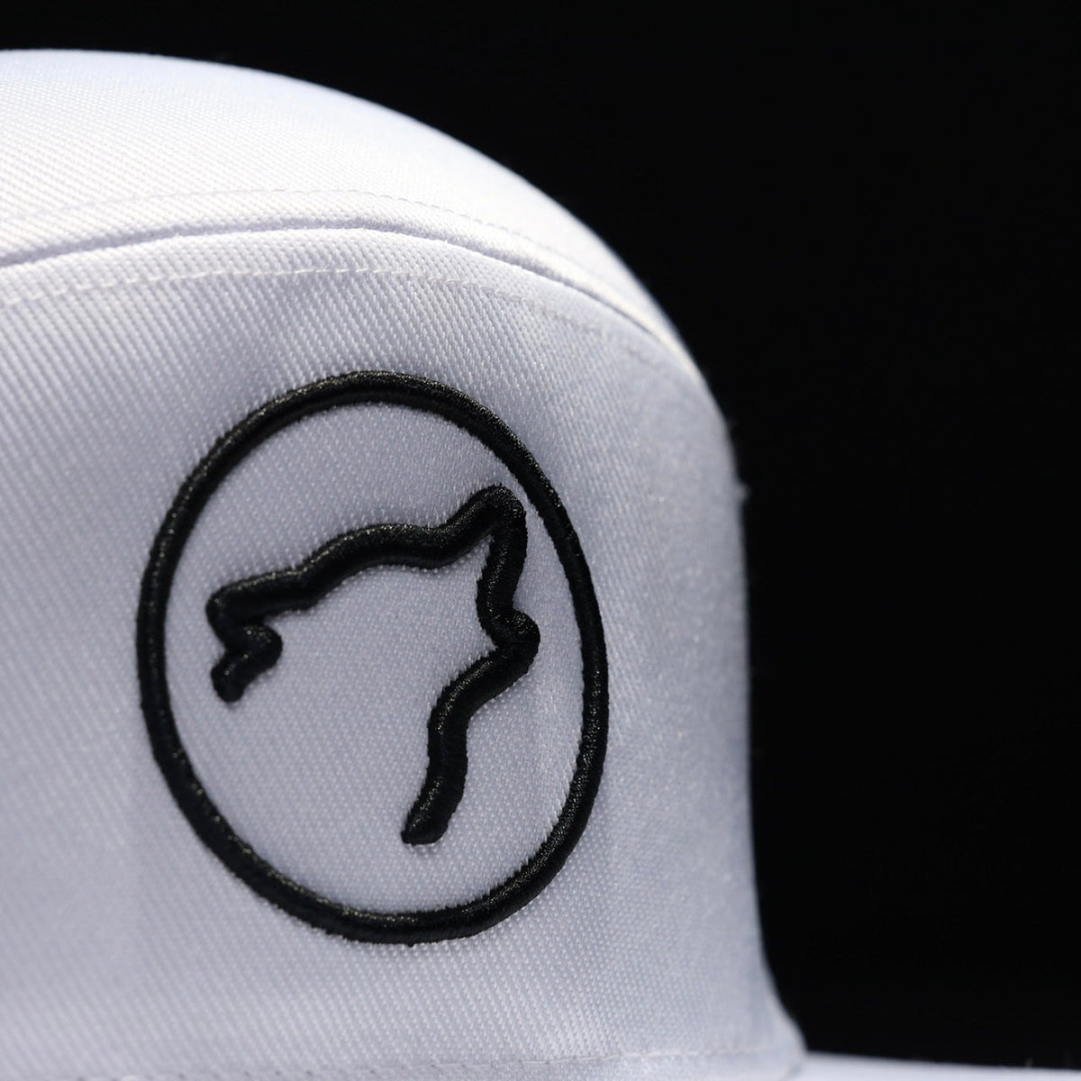 Flat Bill Snapback Hat Arctic White - Image 3