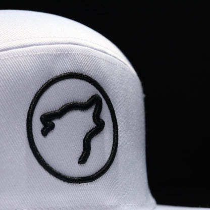 Flat Bill Snapback Hat Arctic White - Image 3