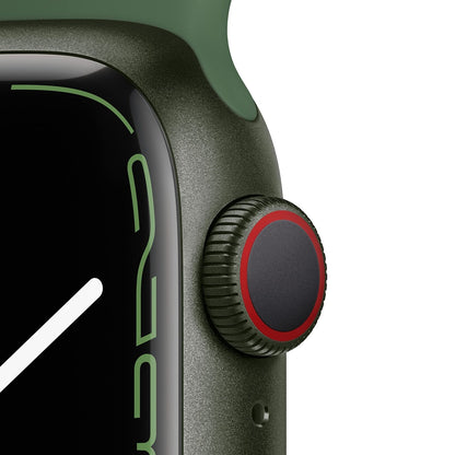 Apple Watch Series 7 - 41mm Green Aluminum w/ Clover Sport Band - MKH93LL/A - Image 2