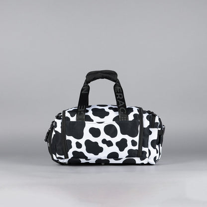 20L Mini Duffle Bag Black White Cow - Image 11