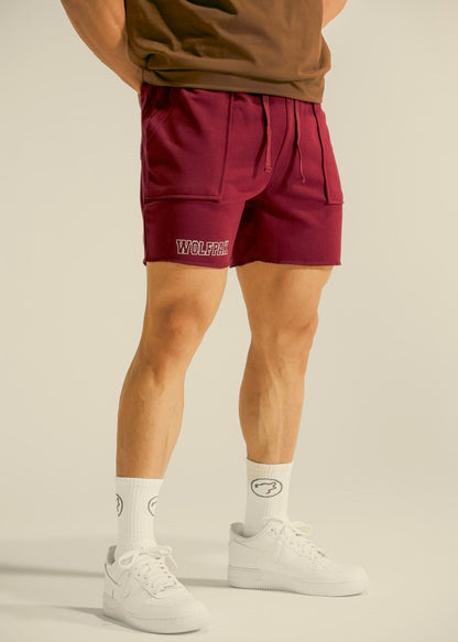 Men's Varsity Shorts Crimson Red - Image 2