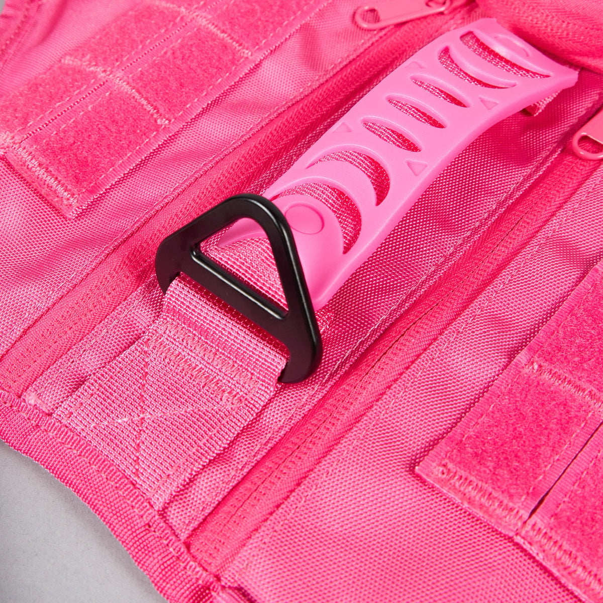 Neon Pink Tactical Dog Vest Harness - Image 12