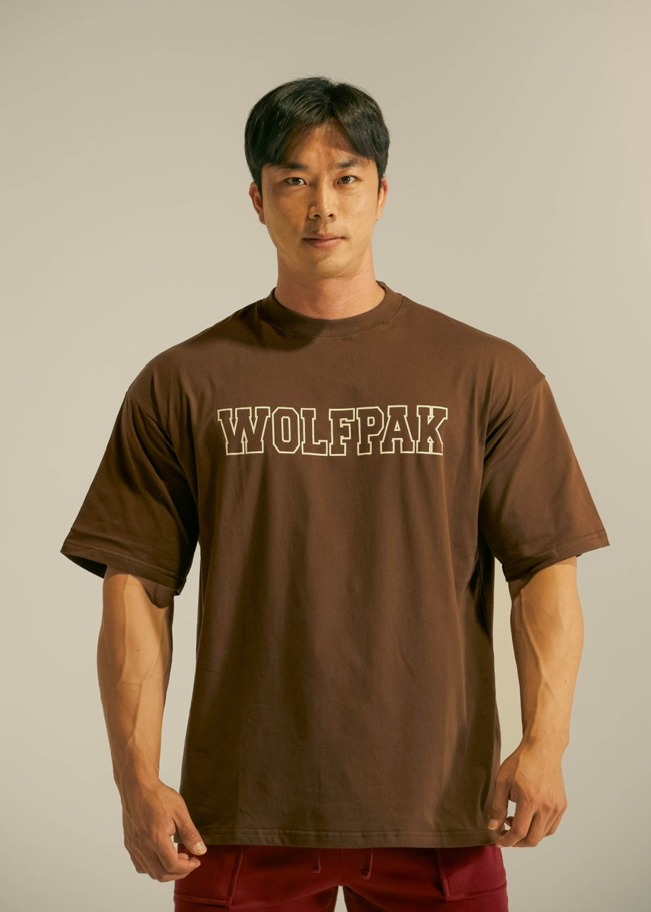 Men's Varsity Tee Mocha Brown - Image 2