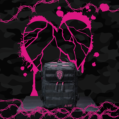 9L Backpack Mini Black Hearts