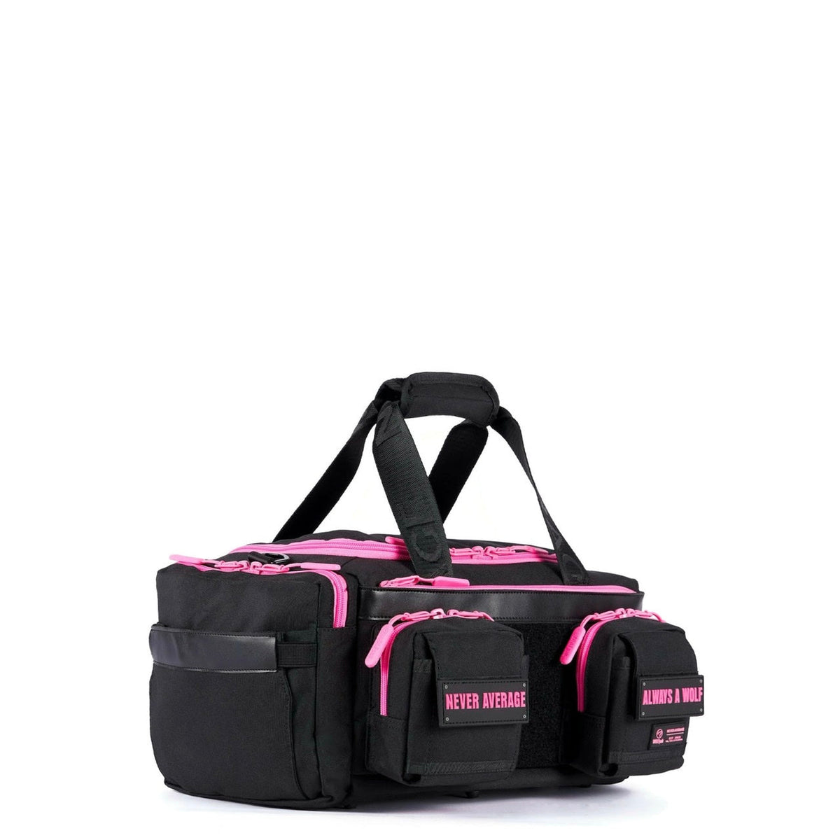20L Mini Duffle Bag Black Neon Pink - Image 2