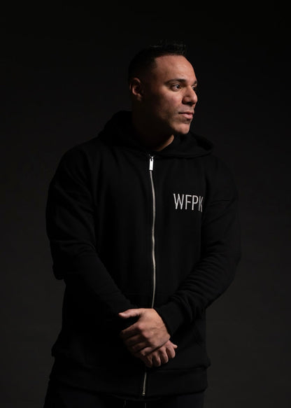 Alpha Black Zip Up Hoodie (SALE)