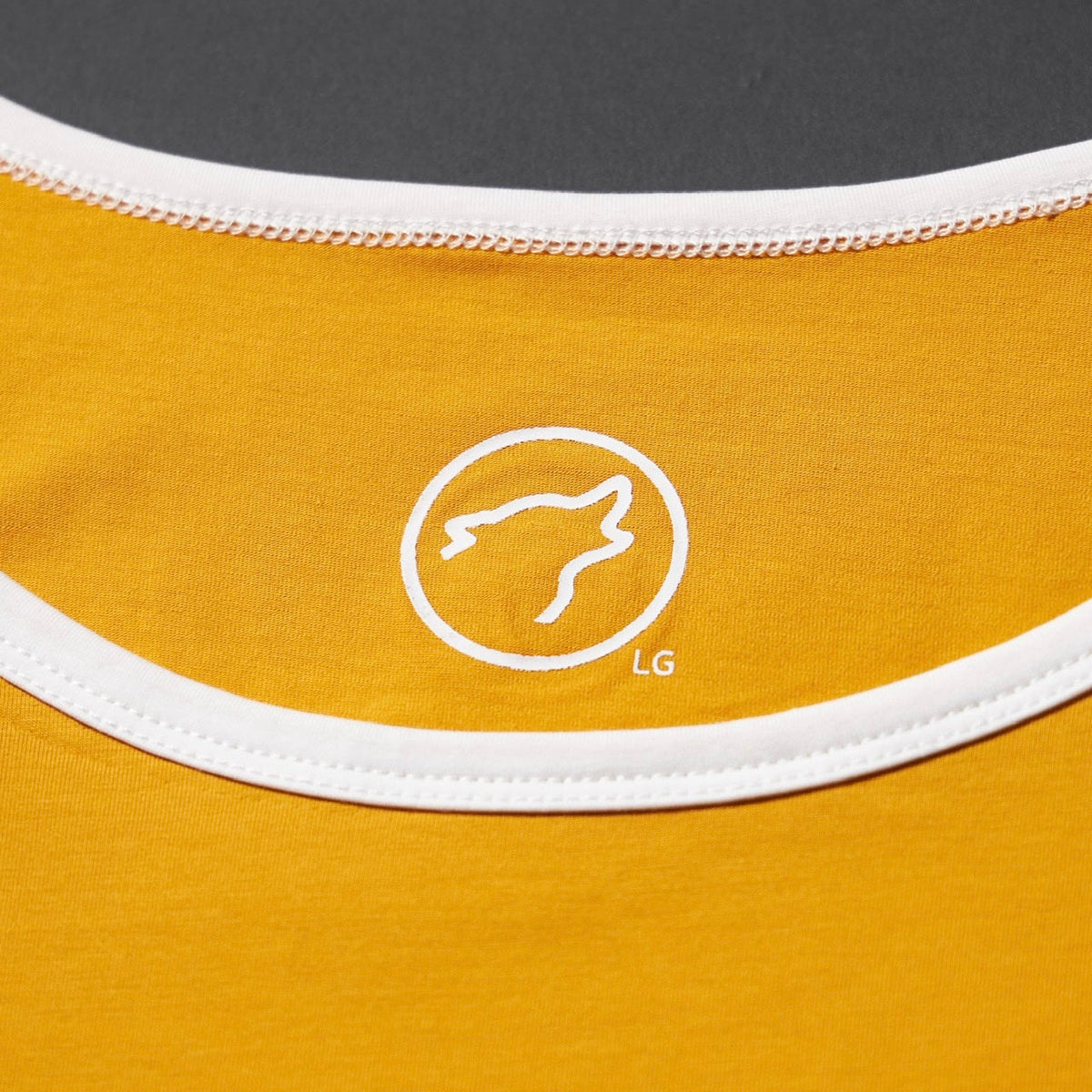 Men's Performance Tank Amber with Off White Border (SALE) - Image 4