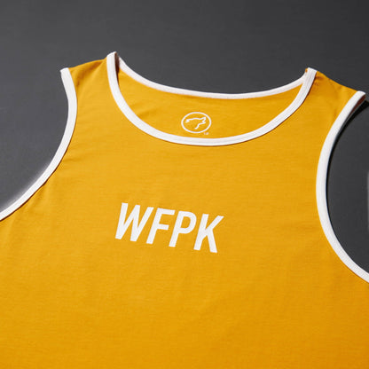 Men's Performance Tank Amber with Off White Border (SALE) - Image 3