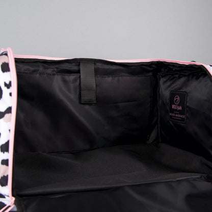 40L Ultimate Duffle Bag Leopard Pink Zip - Image 22
