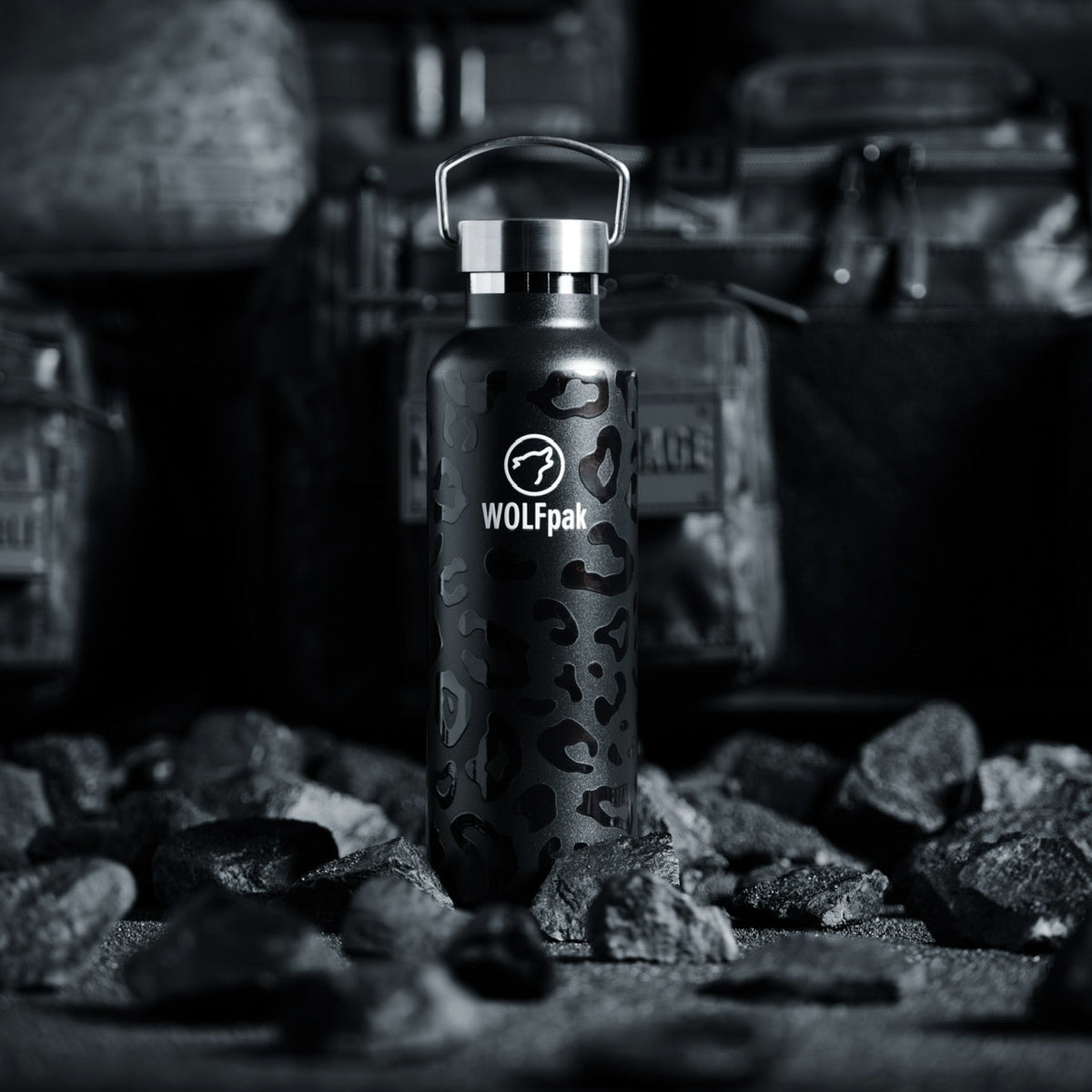 25oz Flask Black Leopard - Image 2