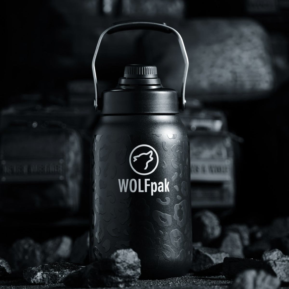 64oz Flask Black Leopard - Image 2