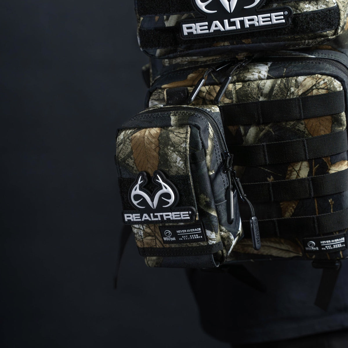 Tactical EDC Pouch Attachment Bag Realtree Edge Black - Image 6