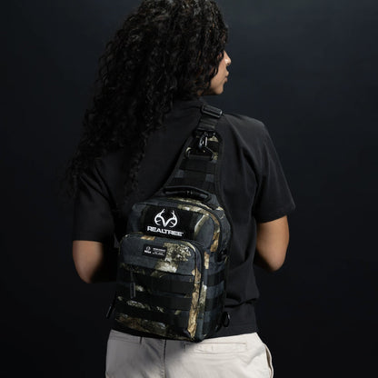 9L Tactical Sling Bag Realtree Edge Black - Image 6