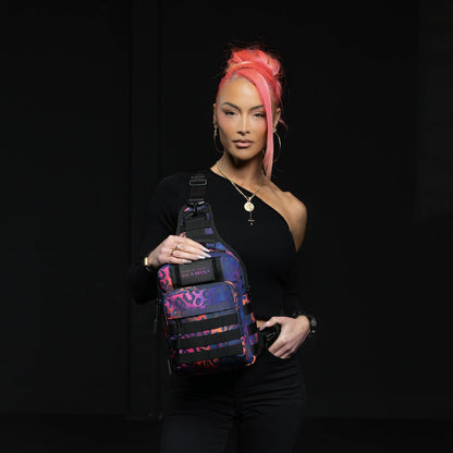 9L Tactical Sling Bag Neon Leopard - Image 4