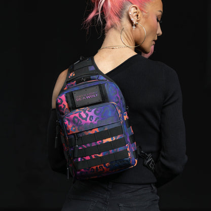 9L Tactical Sling Bag Neon Leopard - Image 6