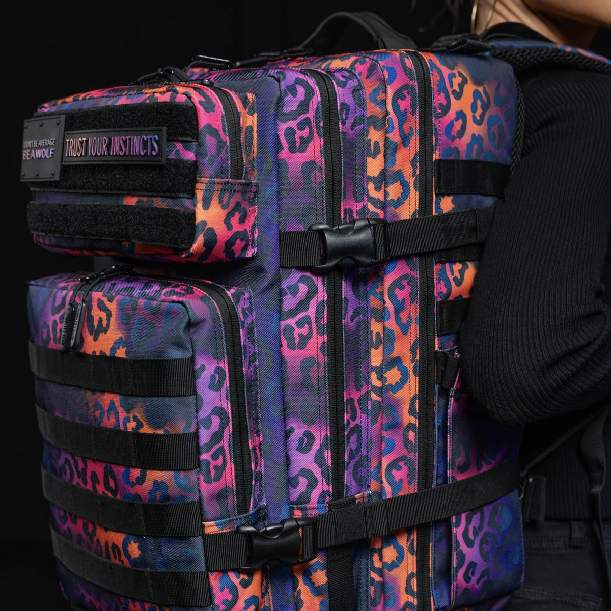 45L Backpack Neon Leopard - Image 6