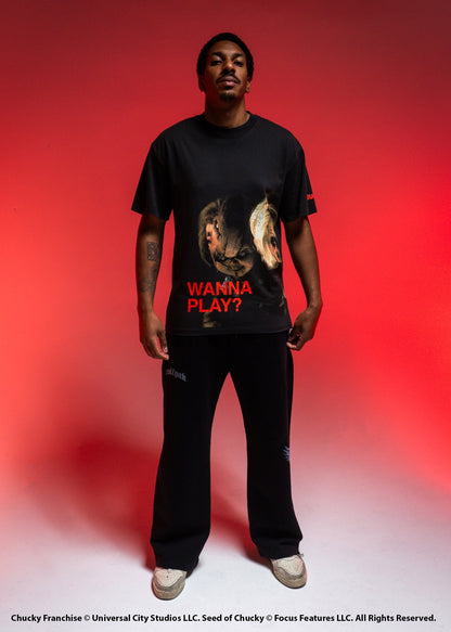 Chucky Wanna Play Graphic T-Shirt - Image 4