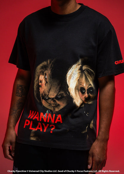 Chucky Wanna Play Graphic T-Shirt - Image 3