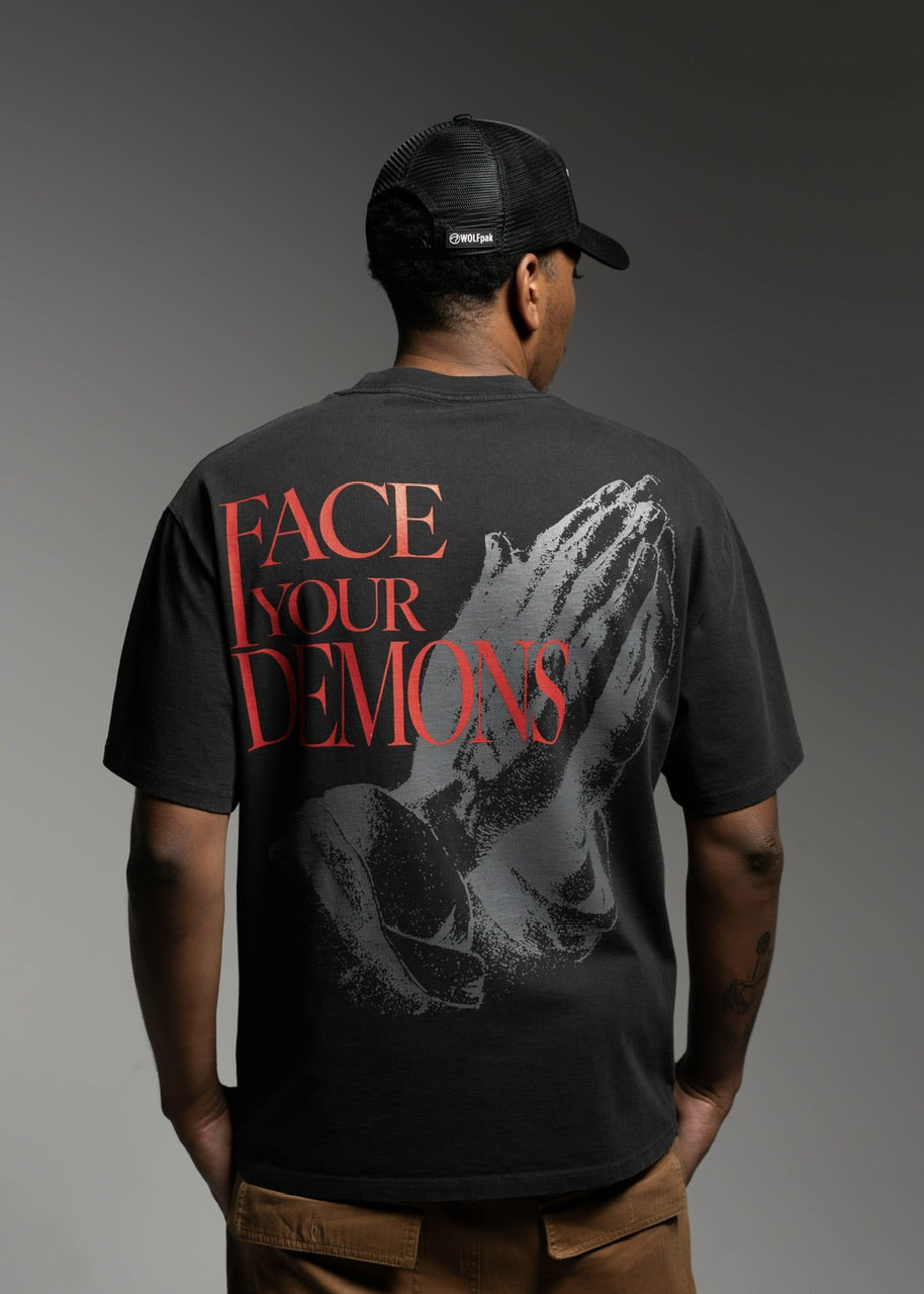 Duality Graphic T-Shirt Face Your Demons - Image 4