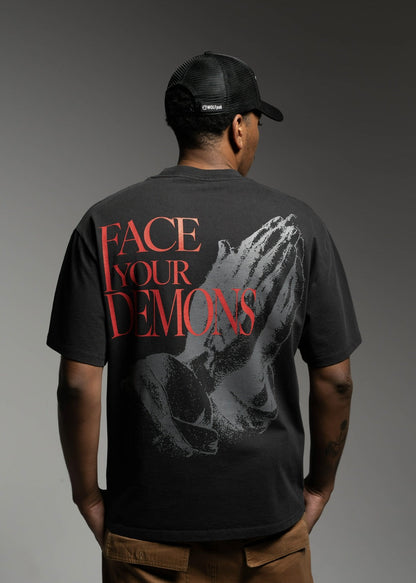 Duality Graphic T-Shirt Face Your Demons - Image 4