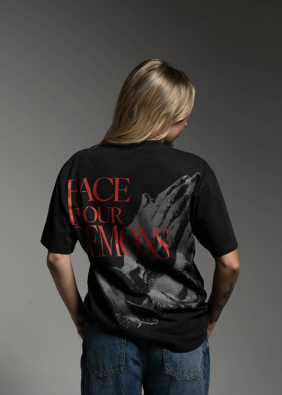 Duality Graphic T-Shirt Face Your Demons - Image 2
