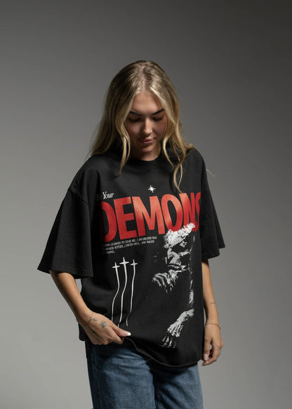 Duality Graphic T-Shirt Face Your Demons - Image 5