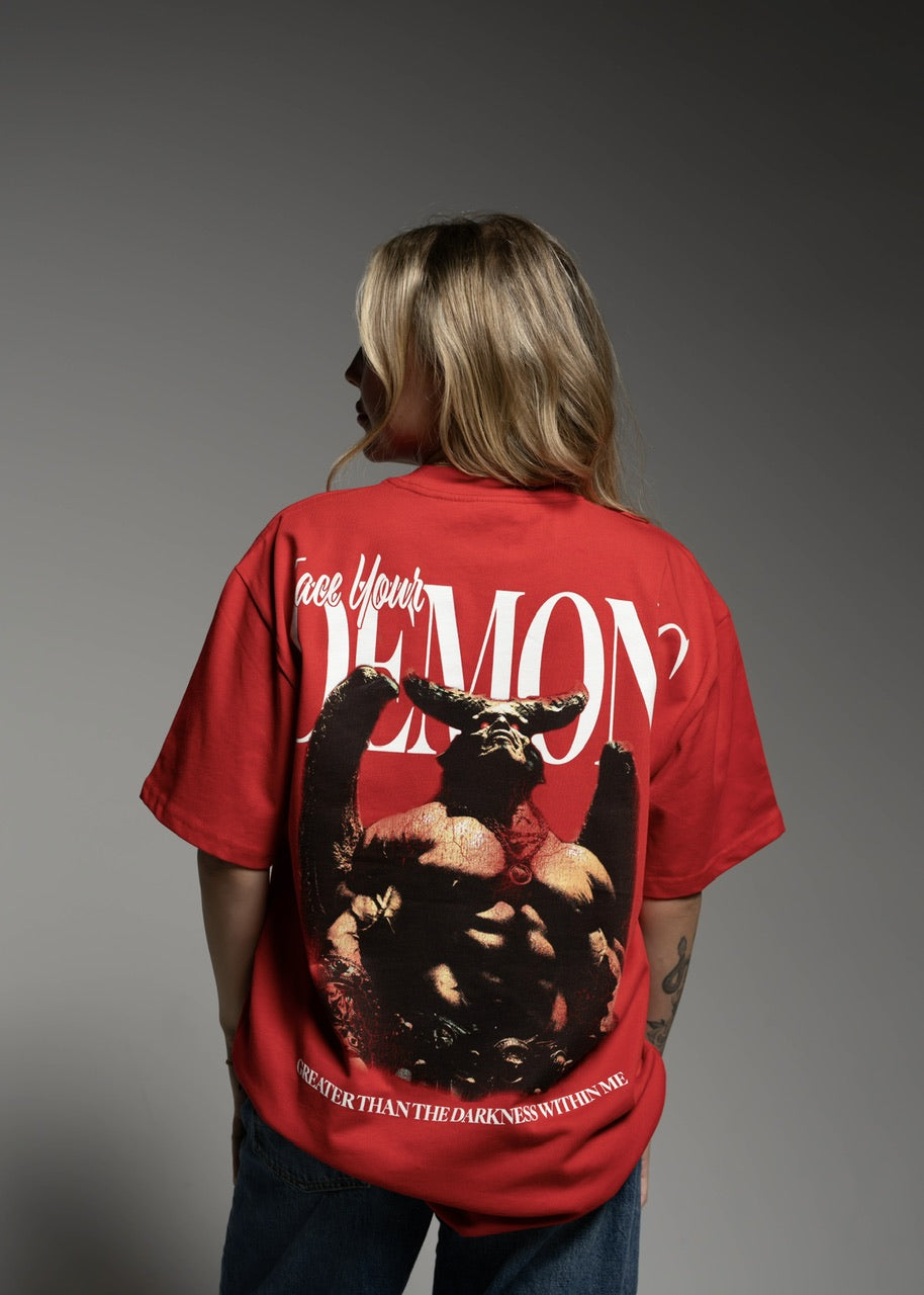 Greater Than Graphic T-Shirt Face Your Demons - Image 4