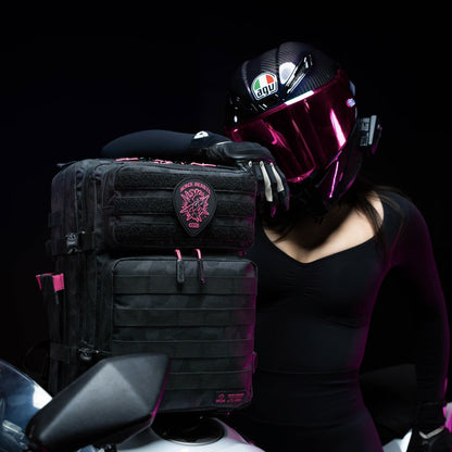 35L Backpack Black Hearts - Image 4